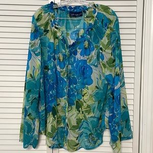 Susan Graver blouse - XL - like new!